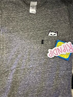 6H NWT $35 RETAIL GRAY RIP N DIP TEE TOP TSHIRT- WMNS SMALL